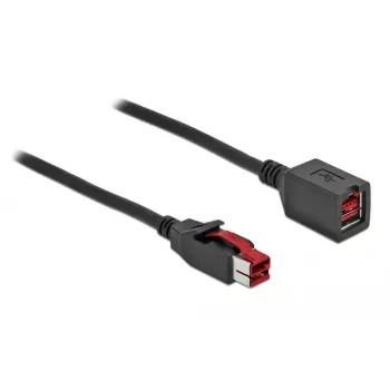 Prailginamasis Powered USB kabelis DeLOCK 85988 24 V 4 m Juodas