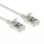ACT pilka 0,5 m LSZH U/FTP CAT6A plonas duomenų centro pataisos kabelis su apsauga nuo užkabinimo ir RJ45 jungtimis