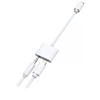 Lightning laidas 2GO 797239 0,1 m baltas Lightning į Lightning + 3,5 mm