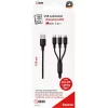 USB laidas 2GO 797153 1,5 m USB B USB-C / Micro-USB B / Lightning juodas
