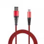 USB kabelis 2GO 795947 USB 3.2 Gen 1 1m USB B USB C raudonas