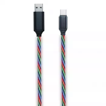USB laidas 2GO 797146 1 m USB B USB C įvairiaspalvis