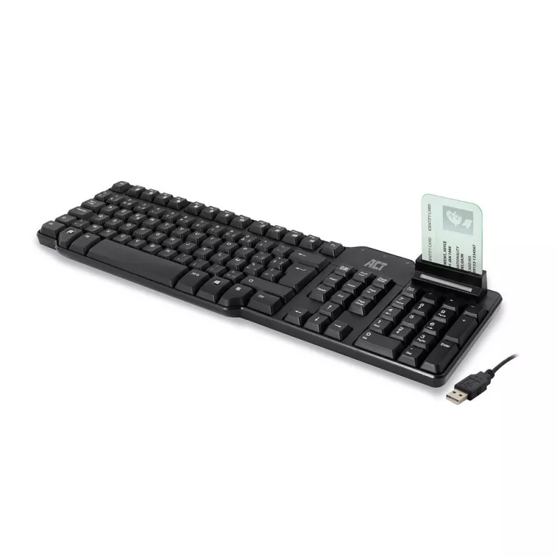 ACT AC5475 laidinė klaviatūra su išmaniąja kortelių skaitytuvu (AZERTY/BE išdėstymas)