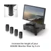 Pėdos ACT AC8200 Juodos 65mm Stalo Tvirtinimui