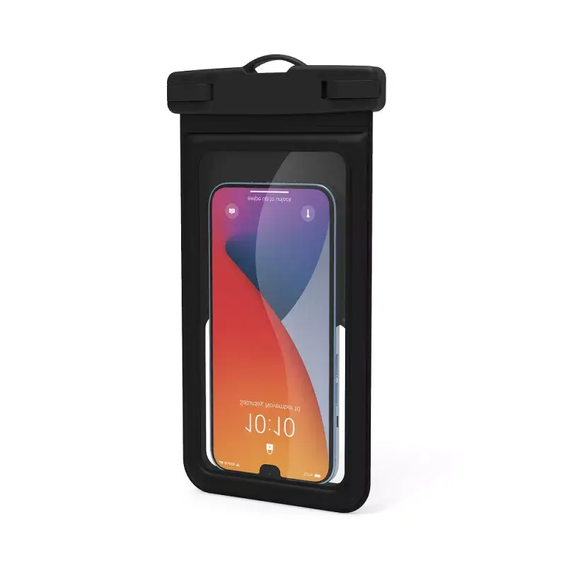 Vandeniui atsparus dėklas Port Designs 901884 mobiliesiems telefonams 17 cm 6,7 colio juodas permatomas