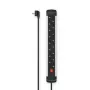 Hama 00223105 ilgintuvas 1,5 m 8 lizdai(-ų) patalpoms Juoda, Pilka