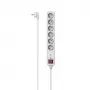 Hama 00223155 Išmanusis maitinimo blokas su 6 kištukiniais lizdais, 3 m, 3680 W
