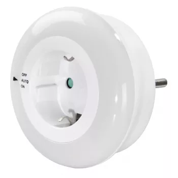 Naktinė lemputė Hama Circle, LED, su šviesos jutikliu ir kištukiniu lizdu