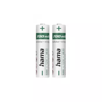 Hama 00223525 Įkraunama baterija AAA NiMH 1,2 V 700 mAh (2 vnt.)