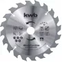 Pjūklo diskas KWB 584359 16 cm laminatui, MDF, plastikui