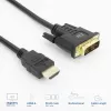 ACT AK3734 HDMI–DVI-D vaizdo kabelio adapteris 1 m, juodas