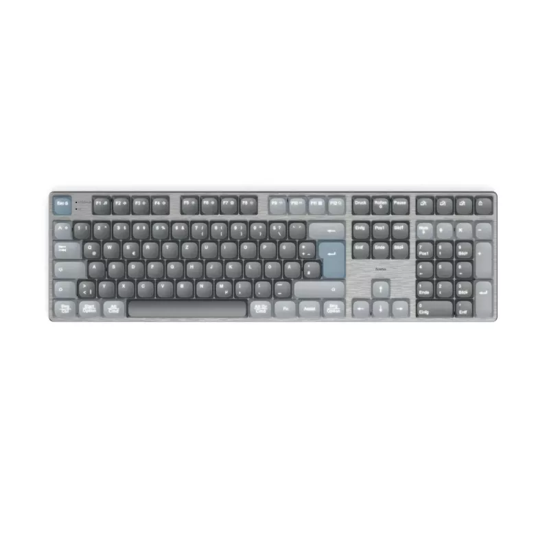 Hama WK-800 klaviatūra namams/biurui Bluetooth QWERTZ vokiška antracitinė, juoda, mėlyna