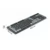 Hama WK-800 klaviatūra namams/biurui Bluetooth QWERTZ vokiška antracitinė, juoda, mėlyna