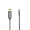 Hama 00200509 HDMI kabelis 1,5 m HDMI A tipo (standartinis) USB-C juodas