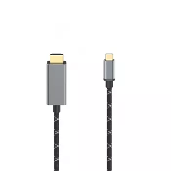 Hama 00200509 HDMI kabelis 1,5 m HDMI A tipo (standartinis) USB-C juodas