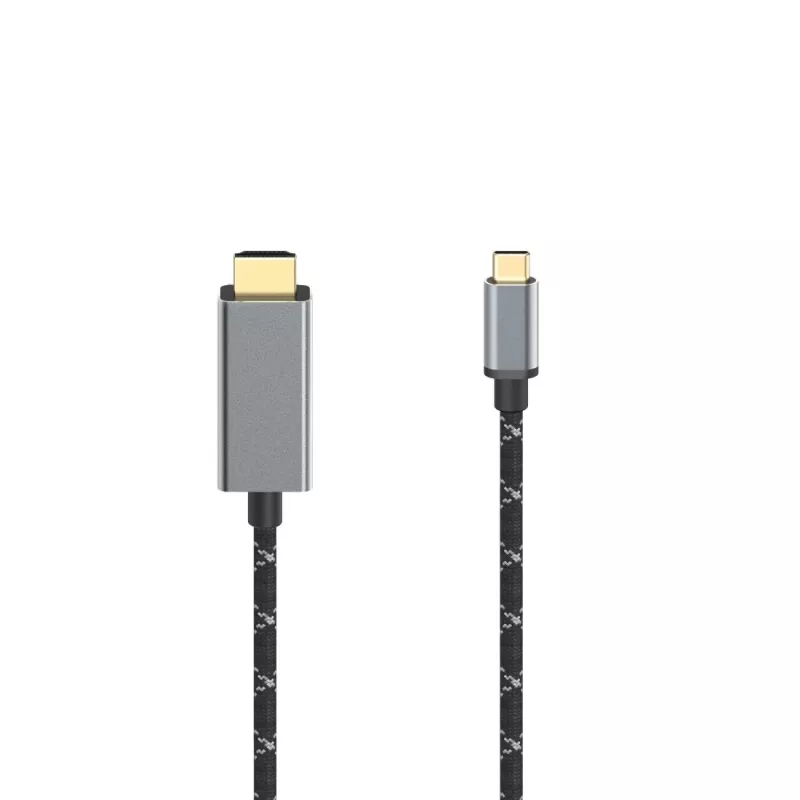 Hama 00200509 HDMI kabelis 1,5 m HDMI A tipo (standartinis) USB-C juodas