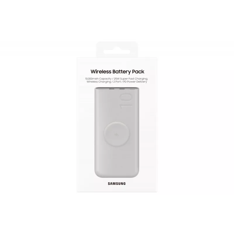 Nešiojamas belaidis maitinimo blokas Samsung EB-U2510XUEGWW 10000 mAh su belaidžiu įkrovimu
