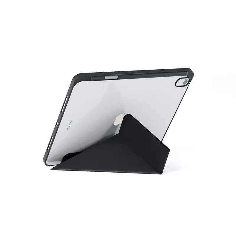 Epico Hero Flip dėklas Apple iPad 10,9 colio (2022) juodas permatomas