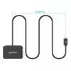 Manhattan USB-C kontaktinių kortelių skaitytuvas su microSD lizdu, USB Type-C vyriškas prie kontaktinio skaitytuvo sąsajos ir microSDXC, palaiko Windows, macOS ir Linux, skaito SIM korteles su adapteriu, kabelis 1m, juodas, trejų metų garantija