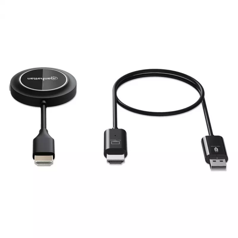 Manhattan 1080p belaidis HDMI ekrano rodymo rinkinys, 2 dalių rinkinys su HDMI imtuvu ir HDMI siųstuvu