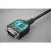 Manhattan USB-C į Serial konverterio kabelis, 1 m, Vyriškas į Vyrišką, Serial/RS232/COM/DB9, Prolific PL2303GT lustas, Juodas kabelis, Trejų metų garantija