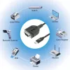 Manhattan USB-C į Serial konverterio kabelis, 1 m, Vyriškas į Vyrišką, Serial/RS232/COM/DB9, Prolific PL2303GT lustas, Juodas kabelis, Trejų metų garantija