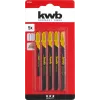 Pjūklelio geležtė KWB 617285 iš anglinio plieno 5 vnt.