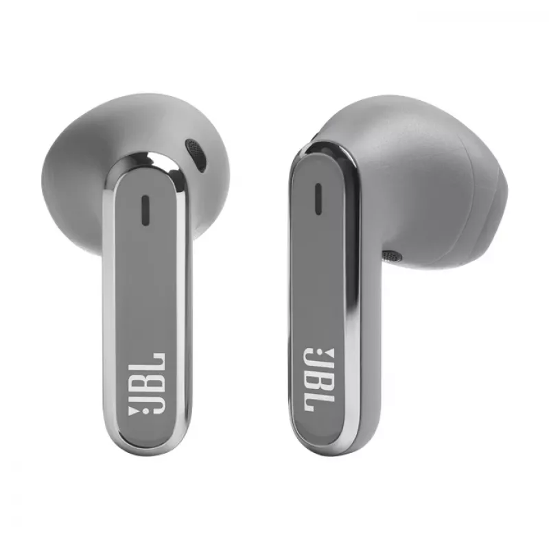 Ausinės JBL LIVE FLEX Belaidės Įkraunamos Skambučiams/Muzikai Bluetooth Sidabrinės