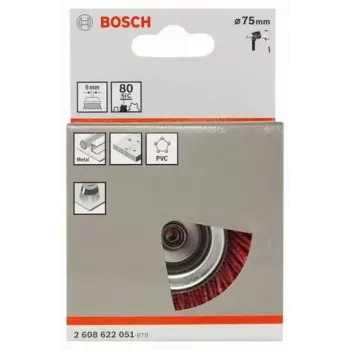 Bosch 2 608 622 051 vielinis puodelinis šepetys 7,5 cm