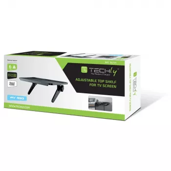 Techly ICA-DRS 902 AV įrangos lentyna Juoda Plastikas