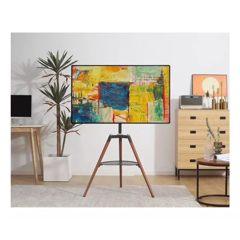 Techly ICA-TR58 TV stovas 165,1 cm (65 inch) juoda, medis