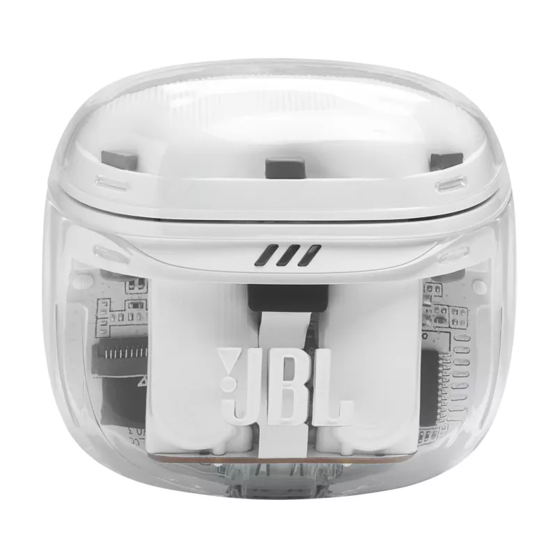 Ausinės JBL Tune Flex 2 Ghost Edition – belaidės TWS, 20–20000 Hz, balta