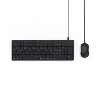 Hama CKM-200 klaviatūra su pele, namams/biurui, USB, QWERTZ, vokiškas išdėstymas, juoda