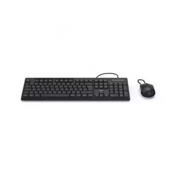 Hama CKM-200 klaviatūra su pele, namams/biurui, USB, QWERTZ, vokiškas išdėstymas, juoda