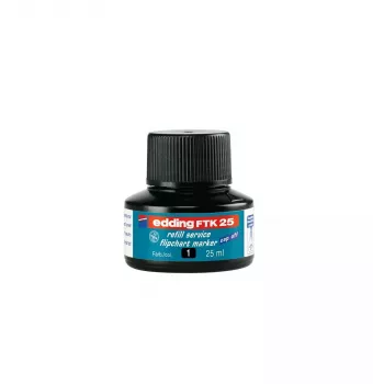 Markerio pildymo rašalas Edding ED-FTK25-001, juodas, 25 ml, 1 vnt.