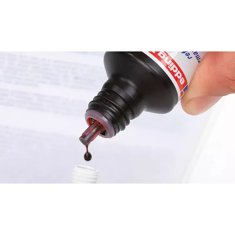 Markerio papildymas Edding T-25, raudonas rašalas, 30 ml, vienas papildymas
