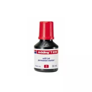 Markerio papildymas Edding T-25, raudonas rašalas, 30 ml, vienas papildymas