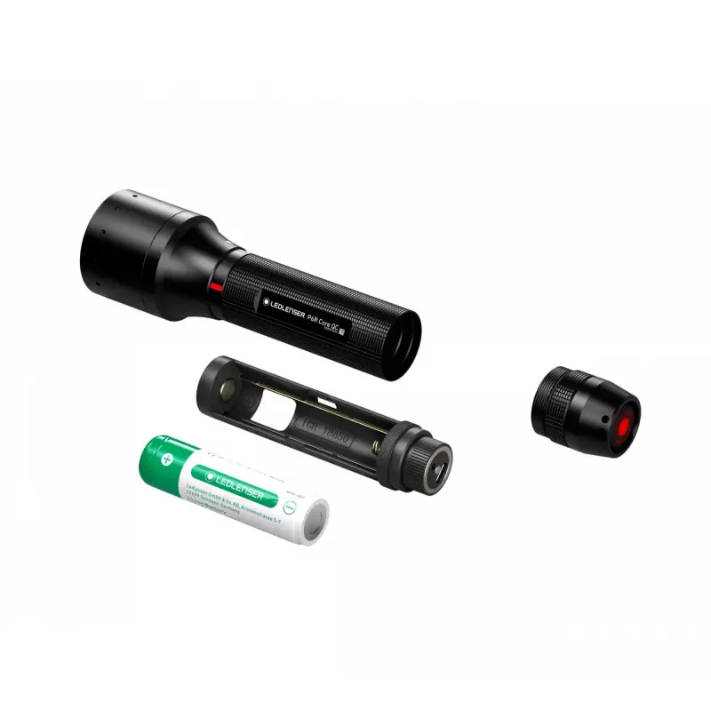 Rankinis žibintuvėlis Ledlenser P6R Core QC juodas LED aliuminis IP54 15 lm