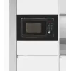 Įmontuojama mikrobangų krosnelė su griliu Exquisit EMW20.1 G — 20 l, 800 W, juoda, mygtukų ir sukimo valdymas, įmontuotas ekranas