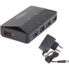 Renkforce RF-3806031 USB 3.2 Gen 1 Type-B sąsajos šakotuvas, juodas