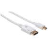 Techly ICOC MDP-010T4K DisplayPort kabelis 1 m Mini DisplayPort Baltas