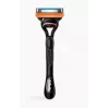 Tiesus skustuvas Gillette Fusion5 juodai oranžinis, 1 vnt.