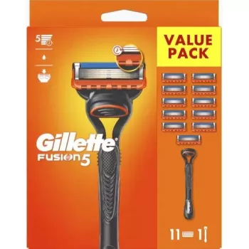 Tiesus skustuvas Gillette Fusion5 juodai oranžinis, 1 vnt.
