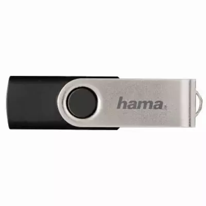 Hama 16GB USB 2.0 USB atmintukas USB Type-A juodas, sidabrinis