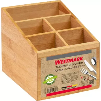 Organizatorinis krepšelis Westmark Tapas + Friends stalviršiui, bambukas, 135×130×160 mm