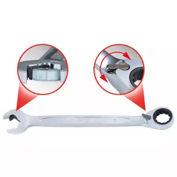 Kombinuotas veržliaraktis KS Tools 503.5913 13 mm Chromio-vanadžio plienas 15° poslinkis