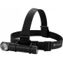 Sandberg Headlamp 1000 Pro – Juodas šviesos diodinis priekinis žibintas su galvos juosta, IP66, aliuminis