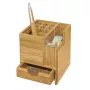 Stovas pieštukams ir rašikliams WEDO 61 1707, bambukas — 103×103×117 mm