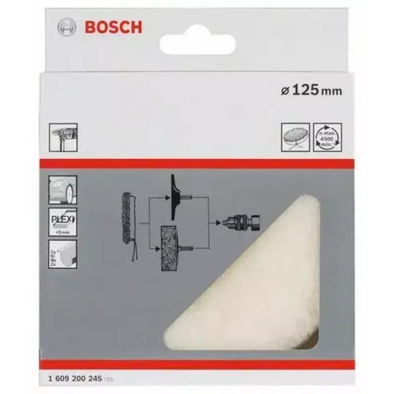 Bosch 1 609 200 245 poliravimo diskas šlifavimo įrankiui, 12,5 cm