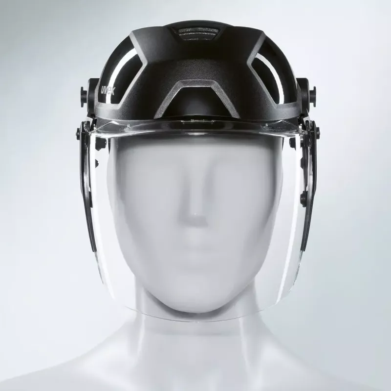 Apsauginis veido skydelis UVEX pheos faceguard 9790211 – juodas, šalmo priedas